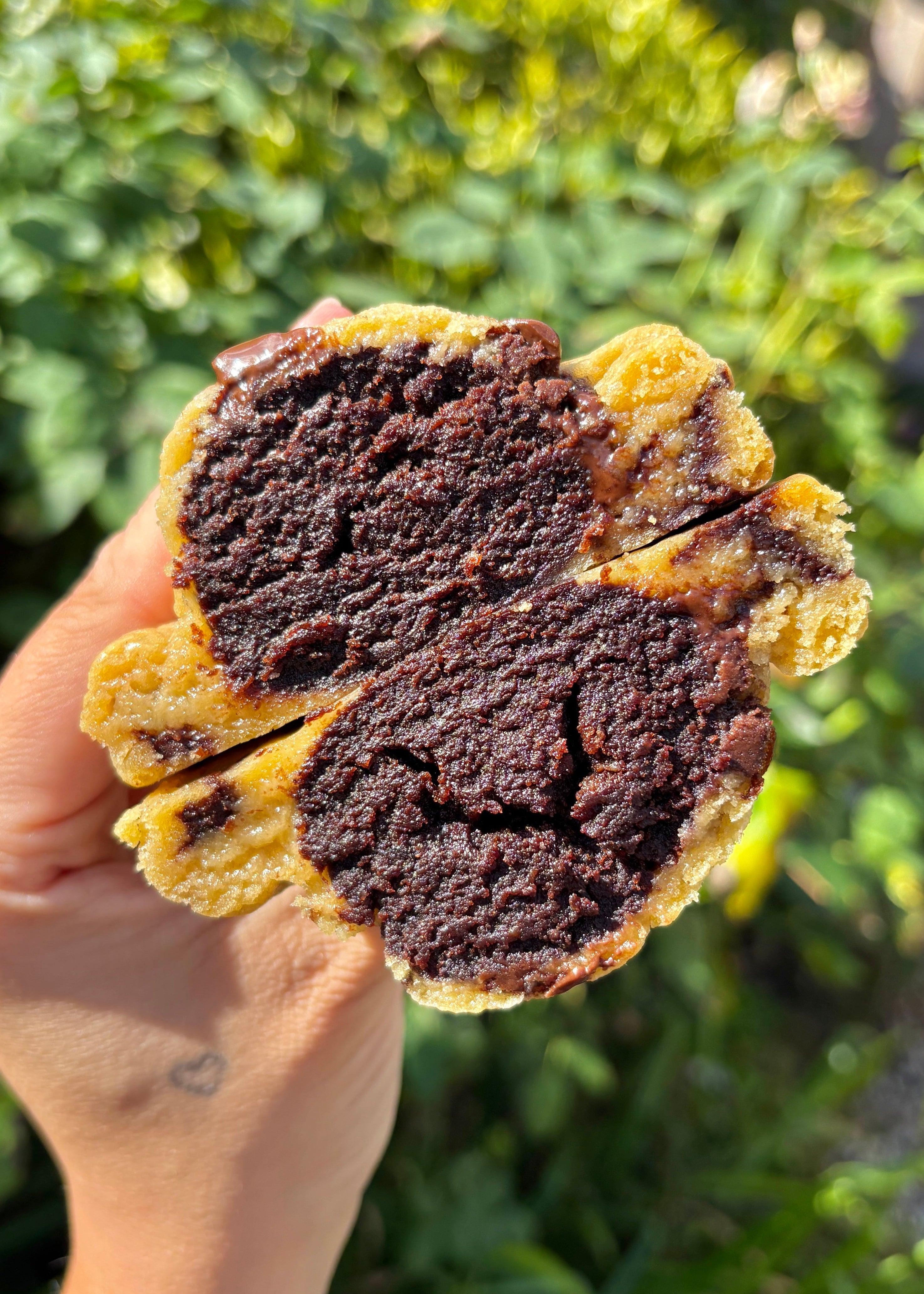 Chocolate Cake Stuffed Cookie